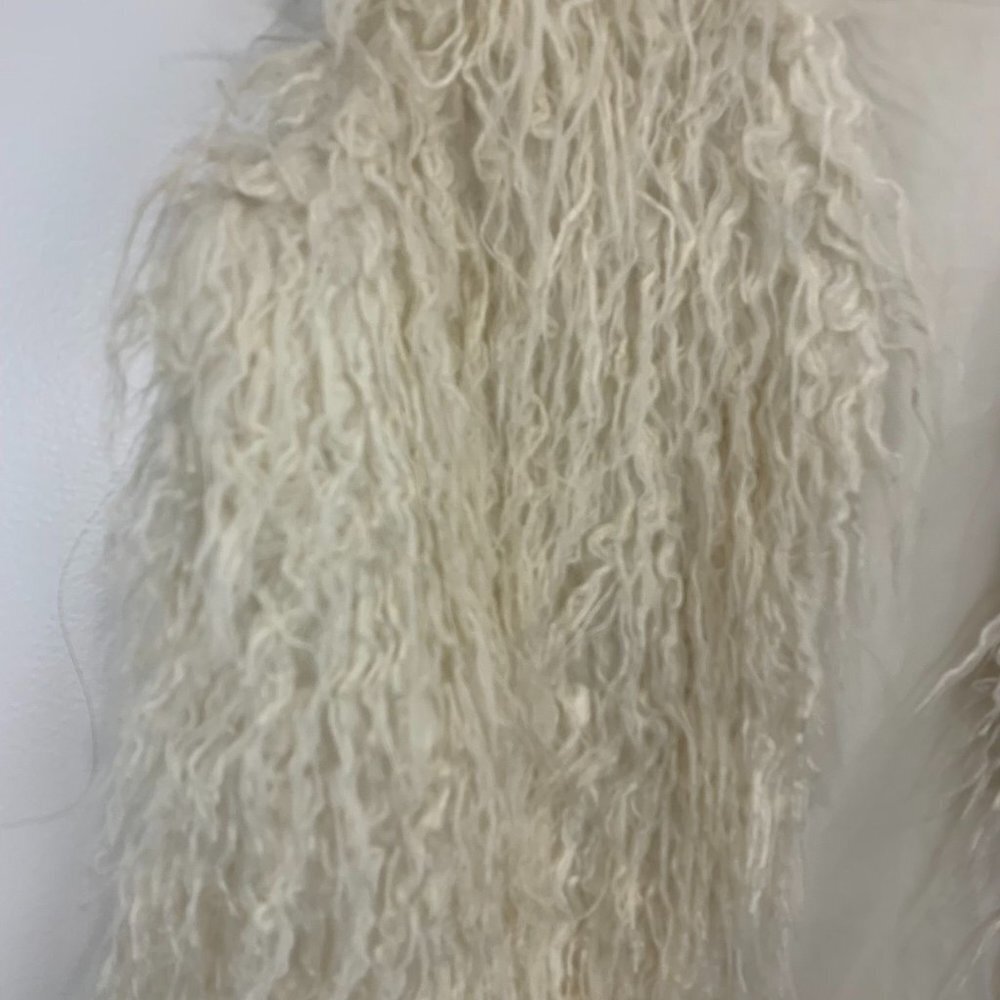 Ontwelfth Faux Fur Vest Cream Size small - Picture 3 of 11
